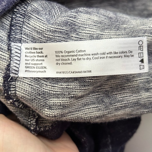 EILEEN FISHER 100% Organic Cotton Pullover Raglan Boxy Crewneck Sweatshirt Sz L - Picture 10 of 12